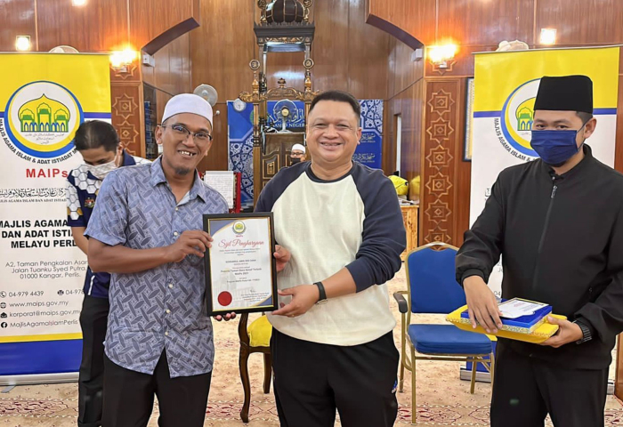 Nuramrul Amri Chan penerima Anugerah Peserta TDA MAIPs